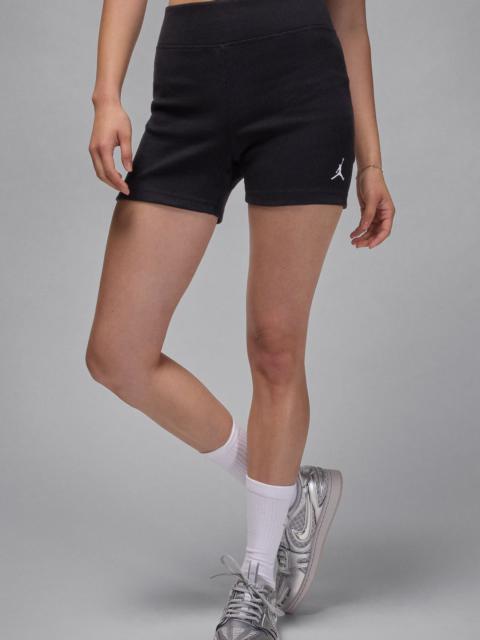 Jordan Jordan Brooklyn Essentials Bike Shorts in Black/White at Nordstrom