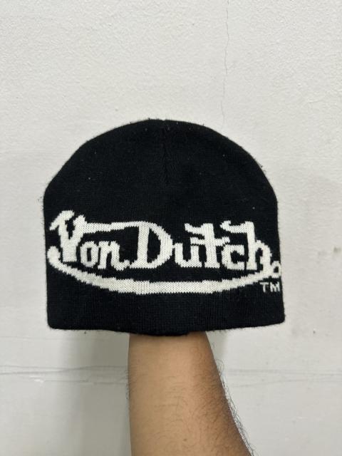 Other Designers Y2K Von Dutch Logo Beanie Hat