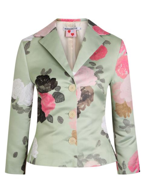 BERNADETTE Bernadette Elle Floral-print Satin Jacket