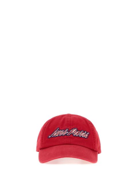 AMI Paris Ami Men Fuchsia Cotton Baseball Cap