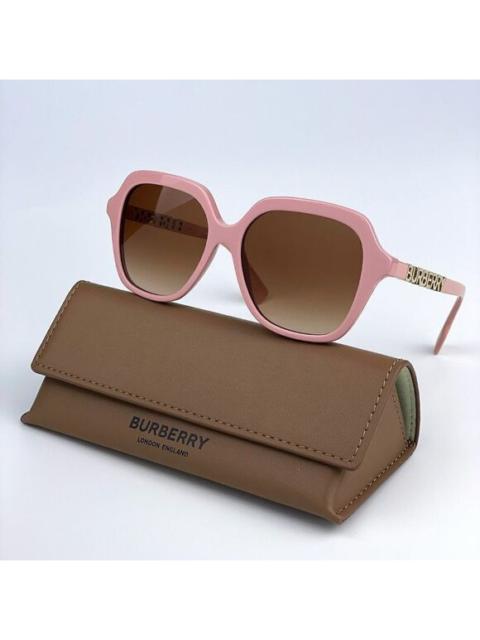 Burberry SALE! NEW Burberry BE4389 406113 Pink Brown Oversized Square Women Sunglasses