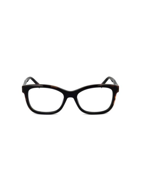 Missoni Missoni Ladies Black Havana Rectangular Eyeglass Frames MIS-0090-WR7
