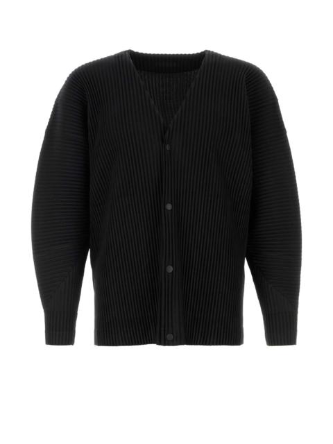 ISSEY MIYAKE Homme Plisse' Issey Miyake Men Black Polyester Cardigan