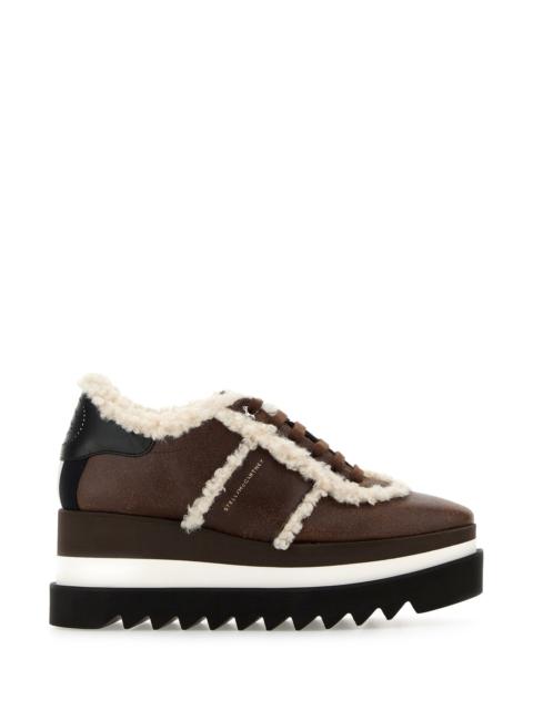 Stella McCartney Brown alter suede Sneak-Elys sneakers