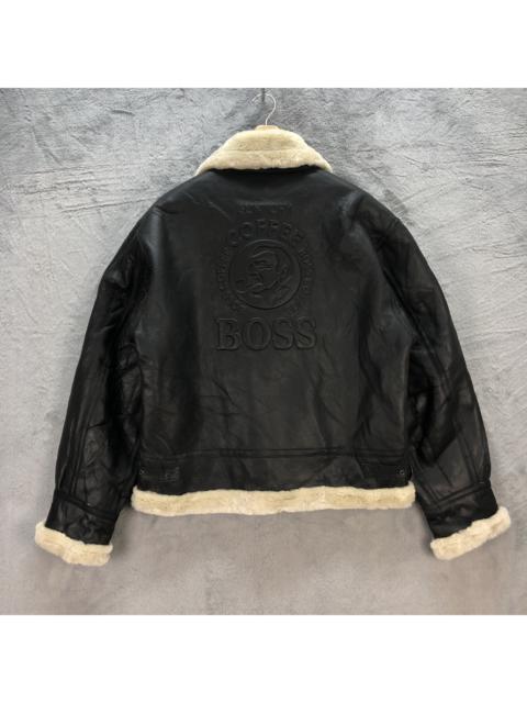 Other Designers Japanese Brand - COFFEE BOSS LIMITED EDITION SHEARLING JACKET #6724-82