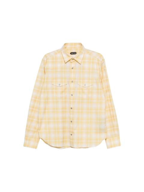 TOM FORD Tom Ford Yellow Shirts Men