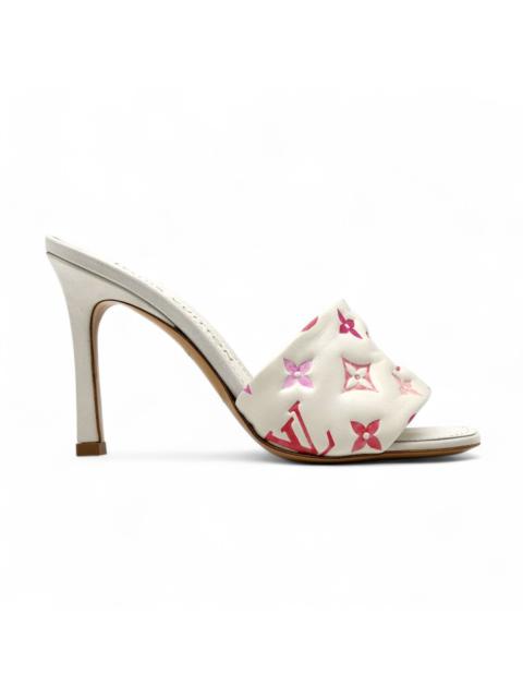 Revival Mule Heel Sandals Monogram White Pink EU 36 US 5.5