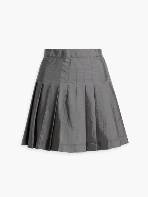 Thom Browne Pleated ripstop mini skirt