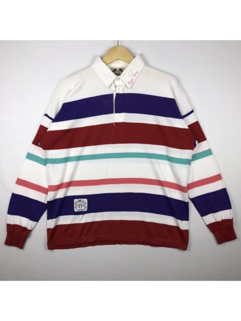Other Designers Benetton - Vintage Benneton Multi Color Rugby Shirt
