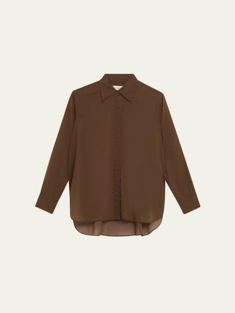 OFFICINE GÉNÉRALE Augustine Long-Sleeve Cotton Voile Shirt
