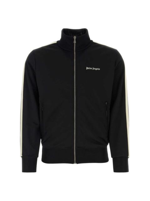 logo-embroidered sport jacket