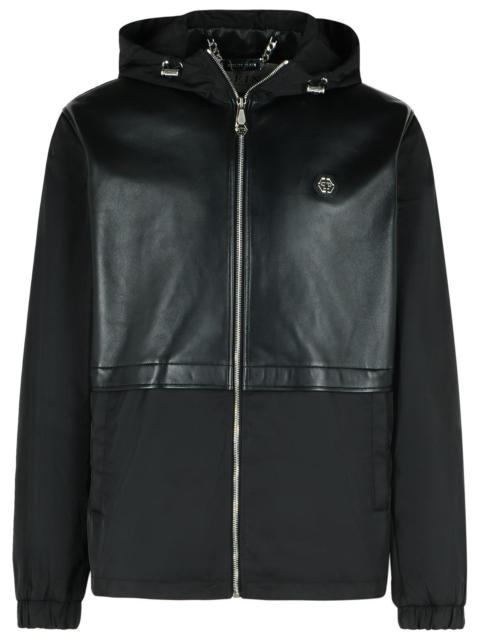 PHILIPP PLEIN Philipp Plein Black Leather Jacket Men