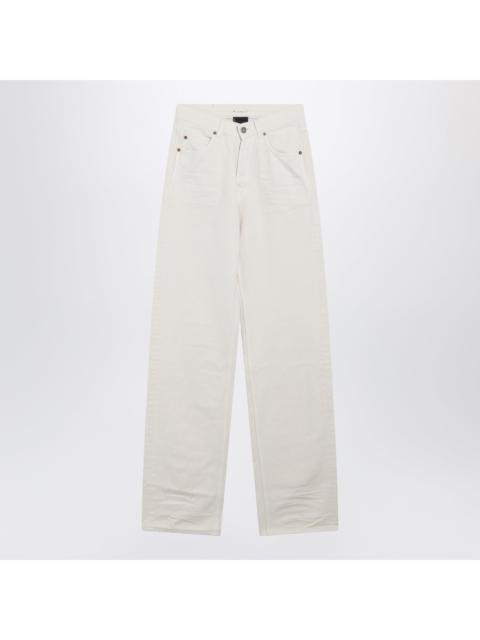 SAINT LAURENT Saint Laurent High-Waisted Boyfriend Jeans In Vanilla Denim Women