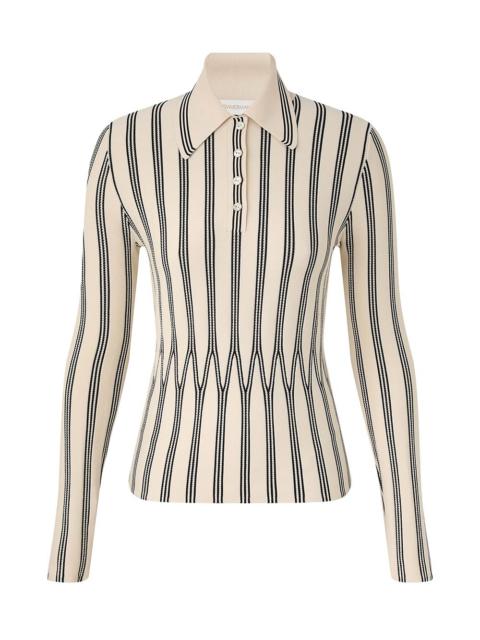 Zimmermann REBELLION STRIPED POLO