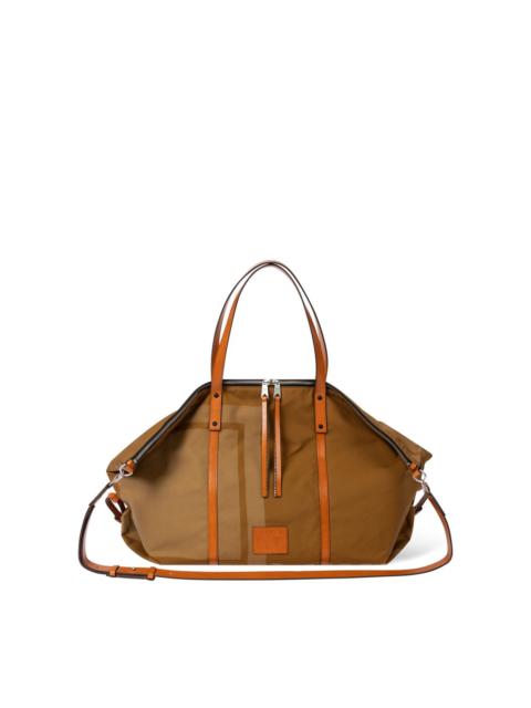 PAUL SMITH BROWN CANVAS HOLDALL BAG