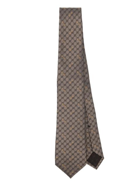 GUCCI Gucci GG Jacquard Silk Tie
