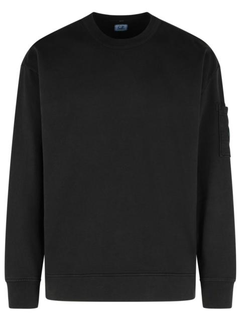 C.P. Company C.P. Company 'Emerized' Black Cotton Sweatshirt Men