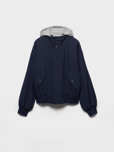 Prada Hooded wool jacket