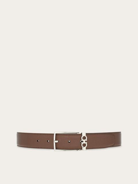 FERRAGAMO Reversible and adjustable Gancini belt