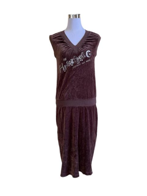 Other Designers Archival Clothing - The Hysterics Destroy All Music Velvet Long Dress
