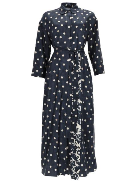 'S Max Mara PRINTED SILK LEVER DRESS
