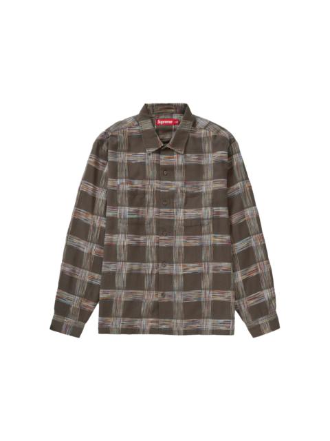 Supreme Supreme Woven Plaid Shirt Light Brown