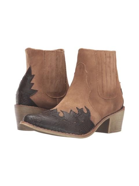 Other Designers Coconuts by Matisse “Roy” Brown & Tan Leather & Suede Western Bootie