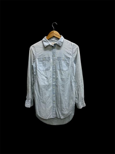 Levi's Levi’s light blue long sleeved denim button up shirt dress