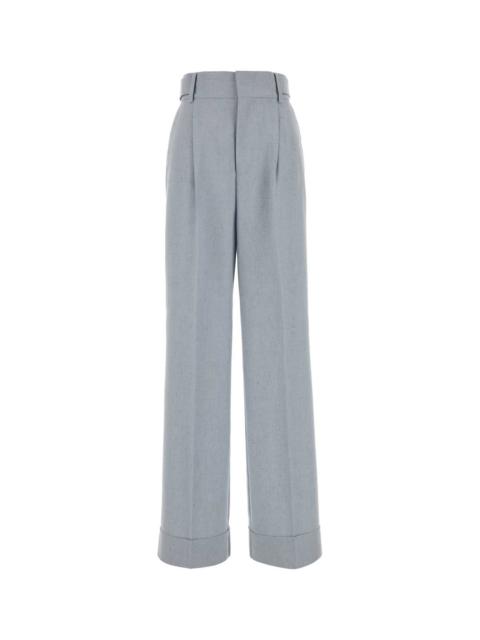 Other Designers Alberta Ferretti Women Melange Light-Blue Jersey Pant