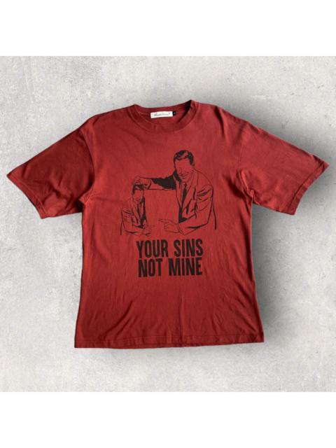 UNDERCOVER Your sins not mine t shirt