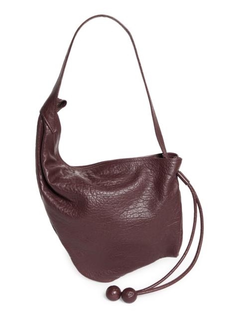 Marni Marni Small Sling Leather Hobo Bag in 00R85 Cherry at Nordstrom