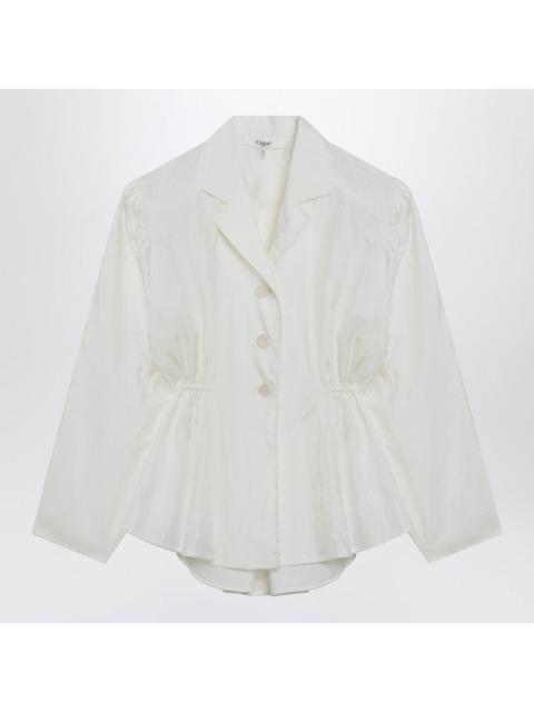 Chloé Chloé Ivory Silk-Blend Blouse Women