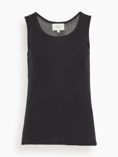 Loulou de Saison Alicudi Tank Top in Black