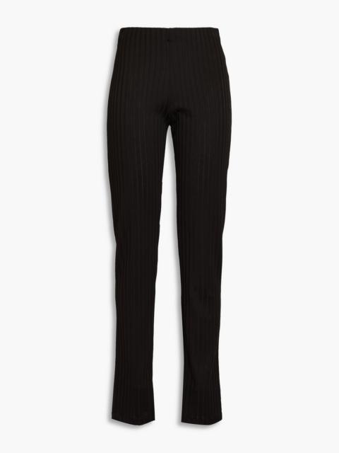 BITE Studios Ribbed jersey straight-leg pants