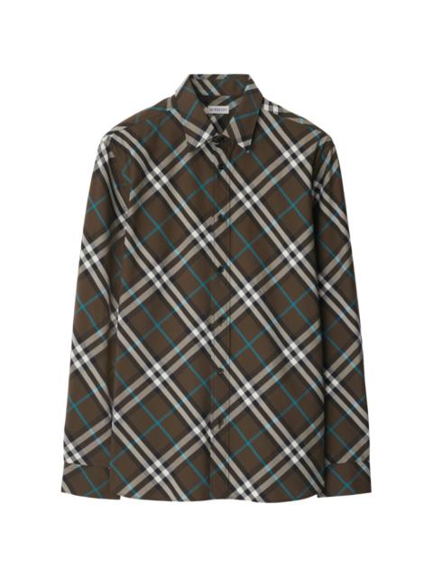 check-pattern shirt