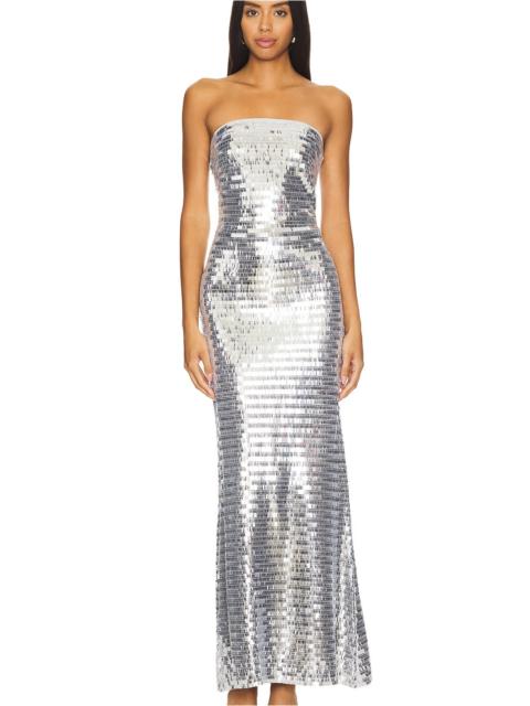 SIMONMILLER Sculpty Strapless Sequin Dress