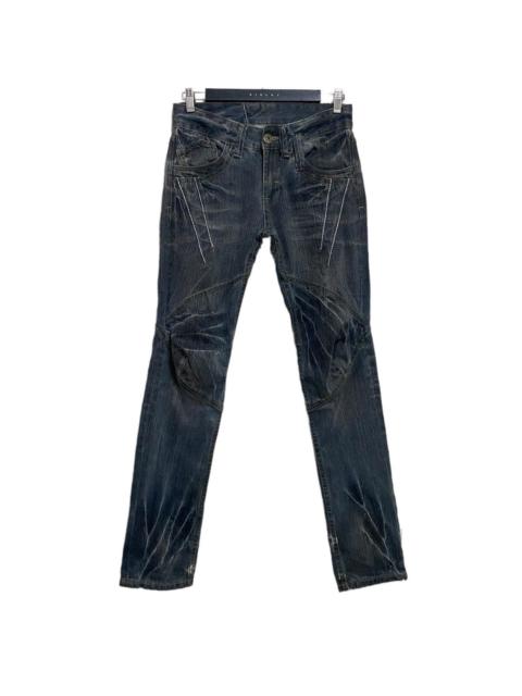 Other Designers Japanese Brand RATTLETRAP Denim Biker Jeans