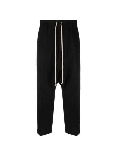 drop-crotch virgin-wool trousers