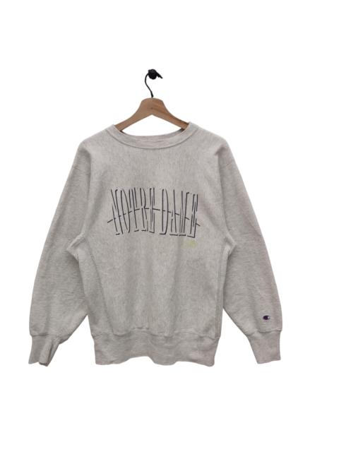 Other Designers Champion × Vintage - Vintage Distressed Champion Reverse Weave Notre Dame