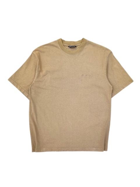 BALENCIAGA Balenciaga Oversized Embroidered Logo T-Shirt Men's Khaki