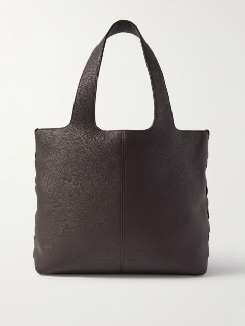 Bottega Veneta Large Intrecciato-Detailed Full-Grain Leather Tote Bag Brown