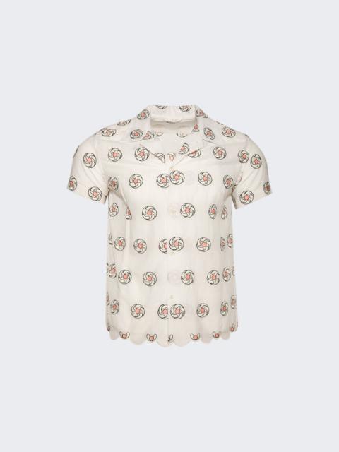 BODE Floral Aperture Shirt White