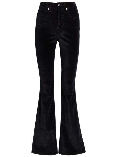 VERONICA BEARD Veronica Beard Beverly Skinny Flared-leg Velvet Jeans
