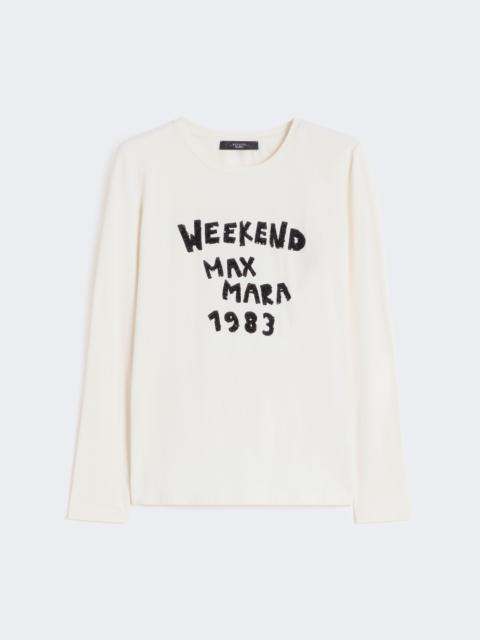 WEEKEND Max Mara RENOIR Fitted stretch jersey T-shirt