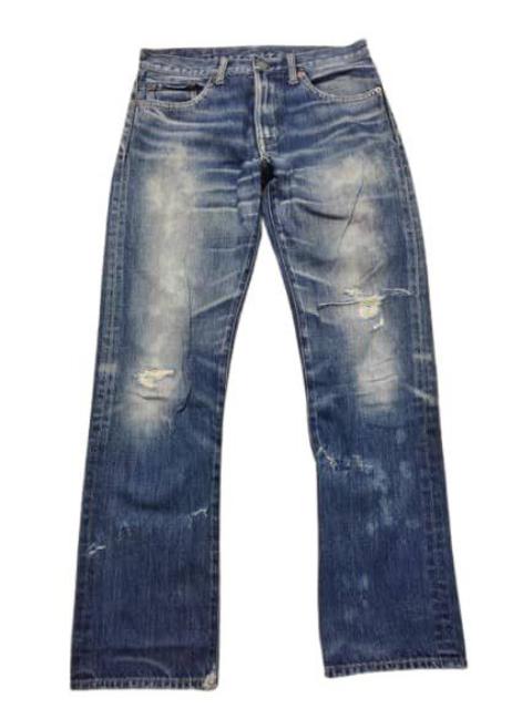 Other Designers Archival Clothing - JAPANESE BRAND DISTRESSED JEANS FADED BLUE