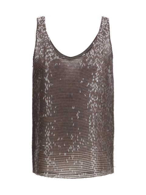 Brunello Cucinelli Brunello Cucinelli Women Sleeveless Scoop-Neck Top