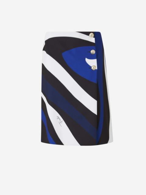 PUCCI MINI SKIRT WITH MARBLE MOTIF