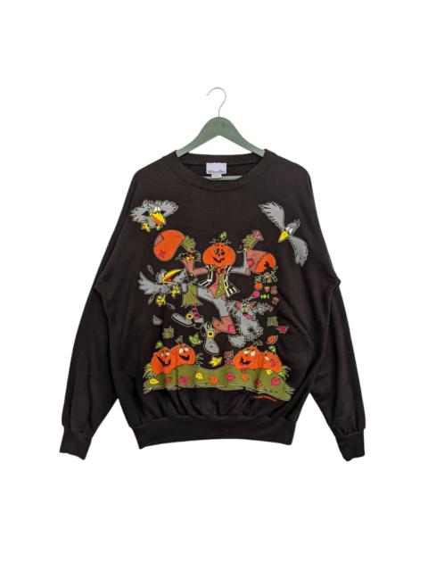 Other Designers Vintage 90s Halloween Pumpkin Party Sweatshirt