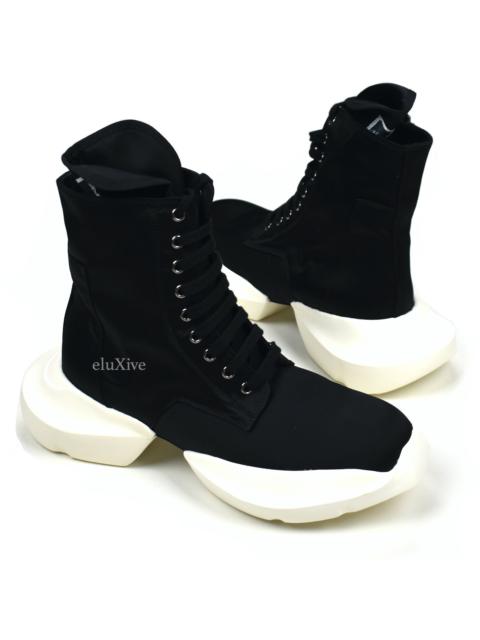 Rick Owens DRKSHDW Rick Owens Army Sneaker Boots Black Milk NWT