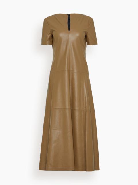 DOROTHEE SCHUMACHER Sleek Statement Dress in Medium Olive